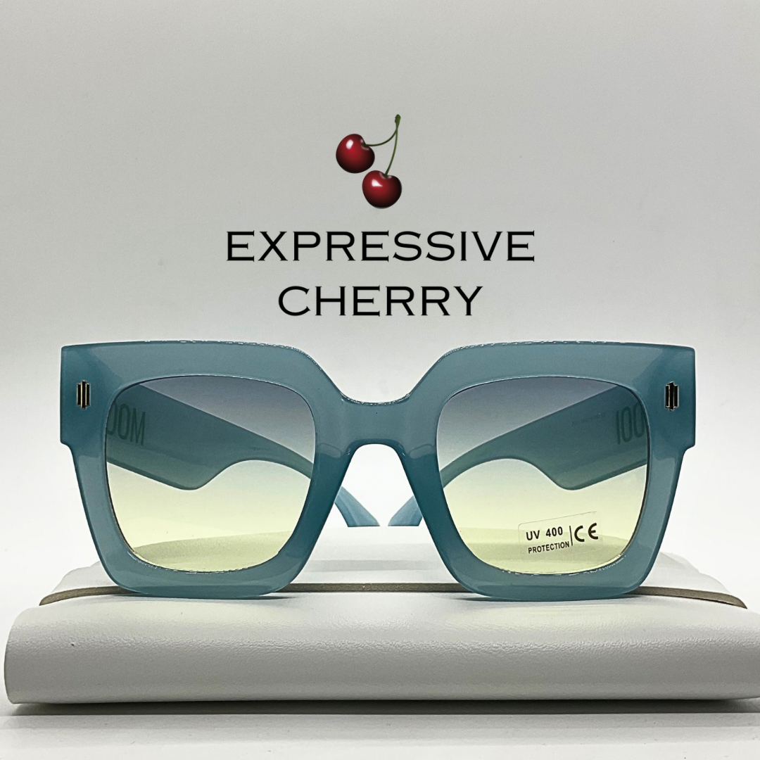 Pamela (Denim) - Oversized Sunglasses