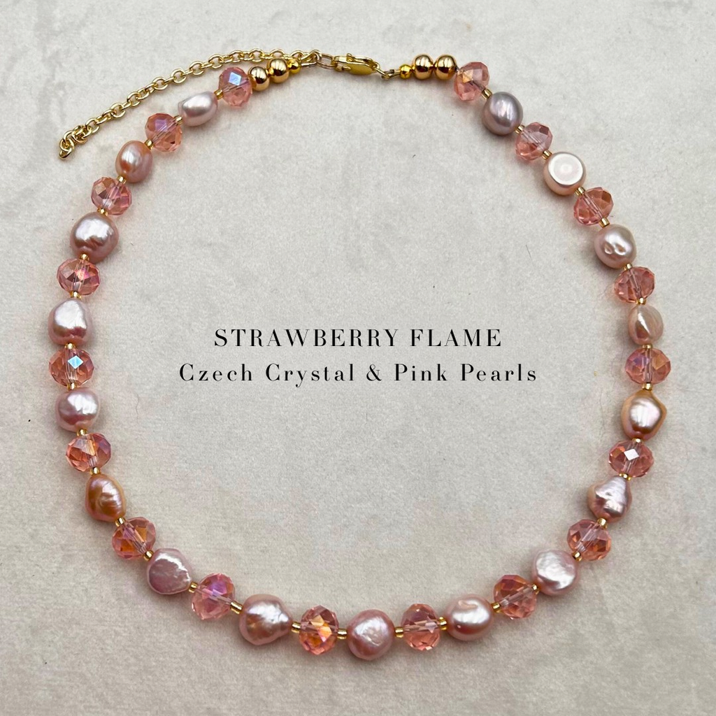The Strawberry Flame Necklace