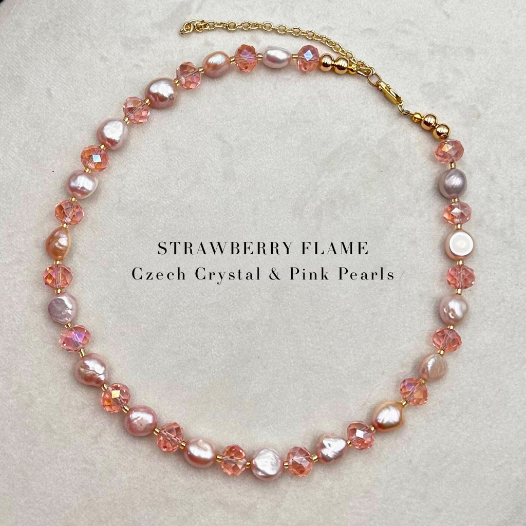 The Strawberry Flame Necklace