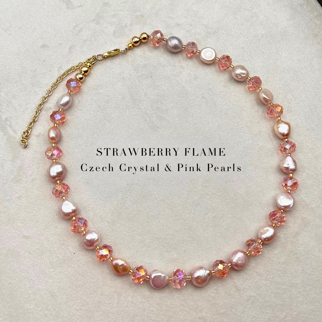 The Strawberry Flame Necklace