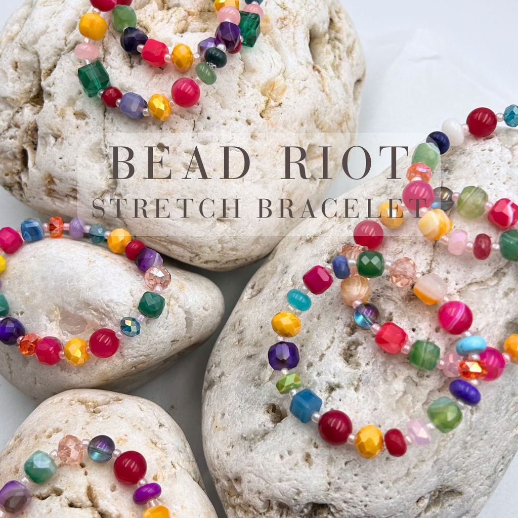 Bead Riot™ Stretch Bracelet - Expressive Cherry