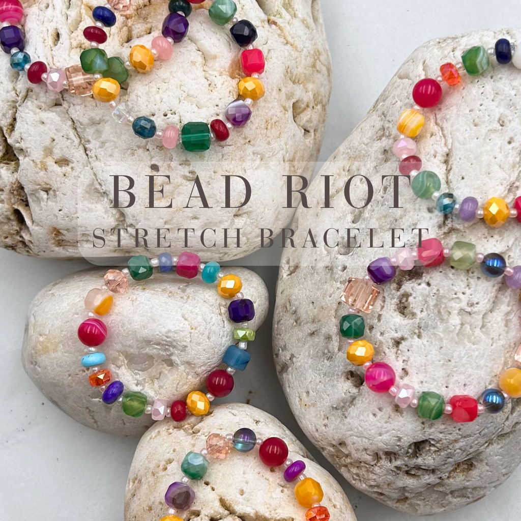 Bead Riot™ Stretch Bracelet - Expressive Cherry