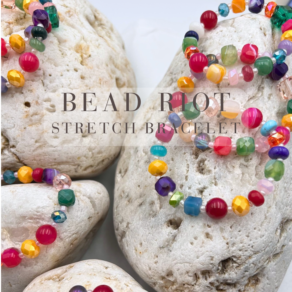 Bead Riot™ Stretch Bracelet - Expressive Cherry