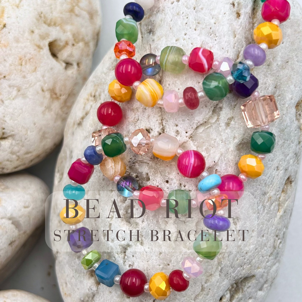 Bead Riot™ Stretch Bracelet - Expressive Cherry