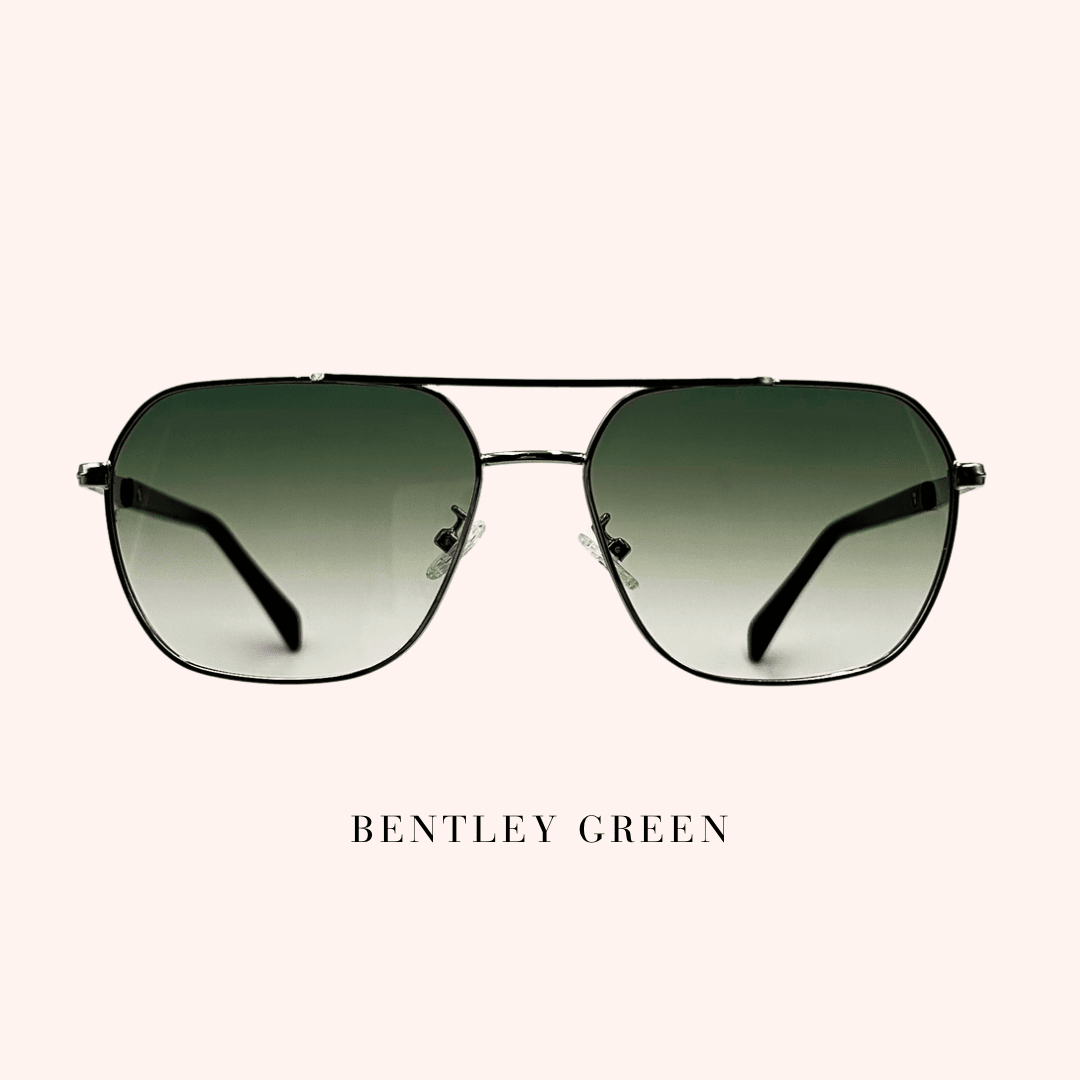Bentley Sunglasses | Double Bridge Aviators - Expressive Cherry