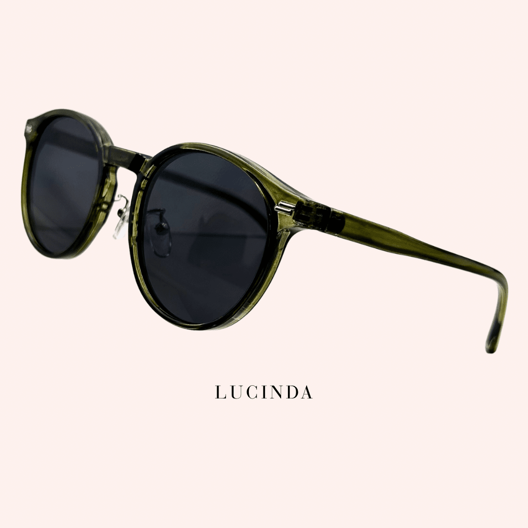 Lucinda Sunglasses | Round Designer Inspired Eyewear - Expressive Cherry