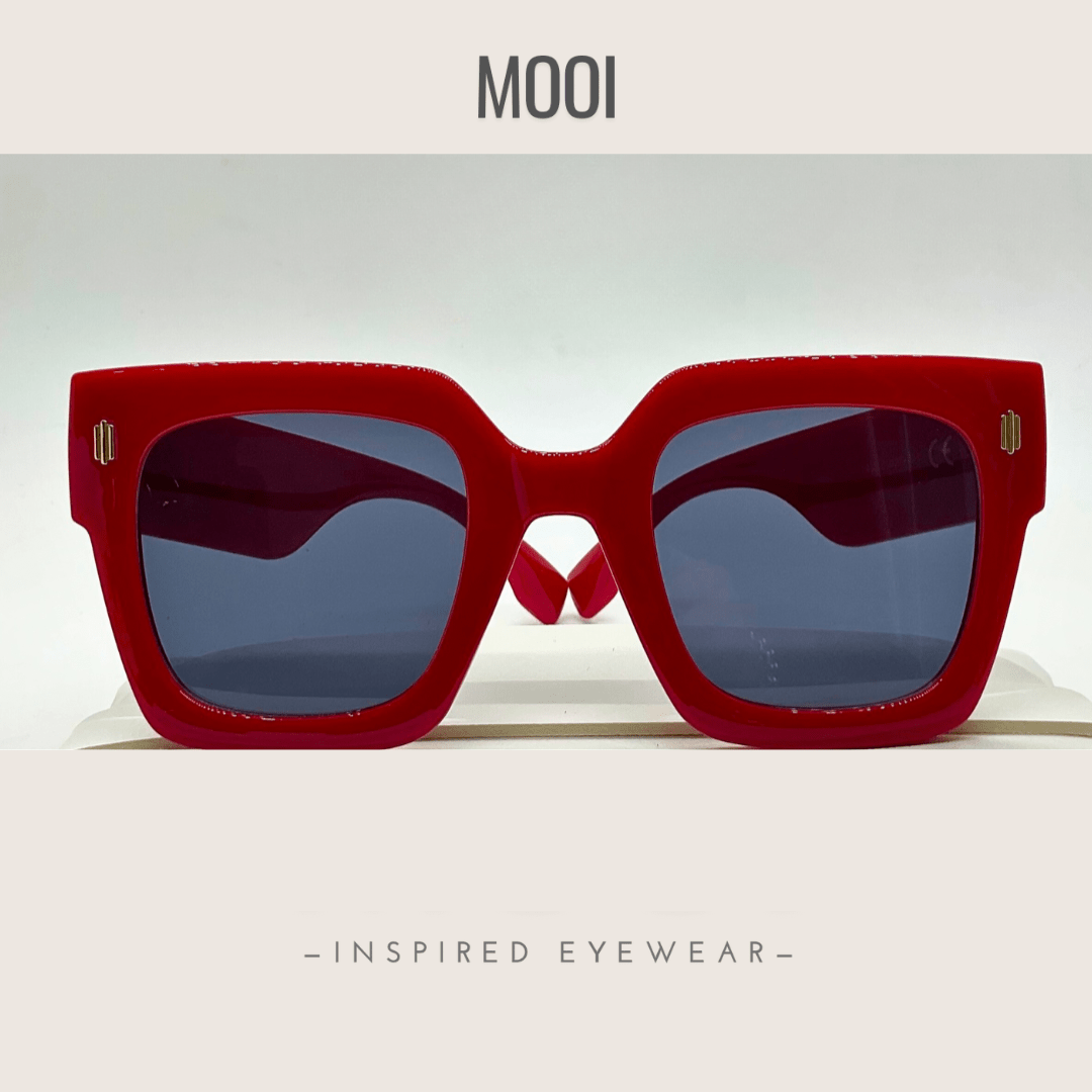 Pamela (Rouge) - Oversized Sunglasses - Expressive Cherry