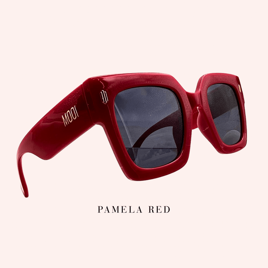 Pamela Sunglasses | Red Frames - Expressive Cherry