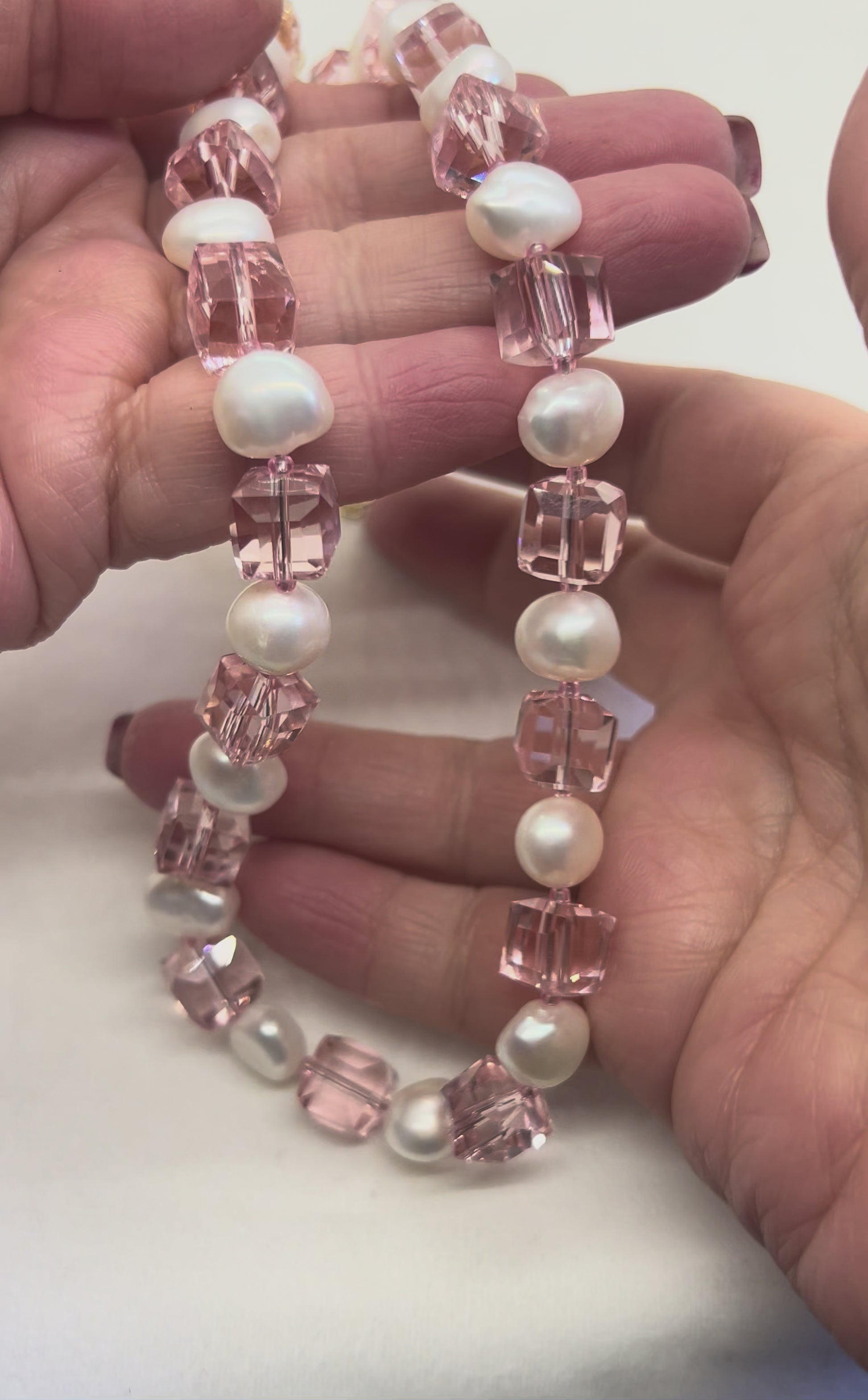 Strawberries & Cream Necklace