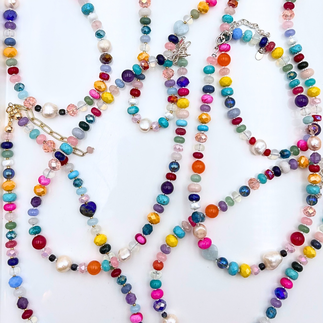 Serendipity Gemstone Necklace - Expressive Cherry