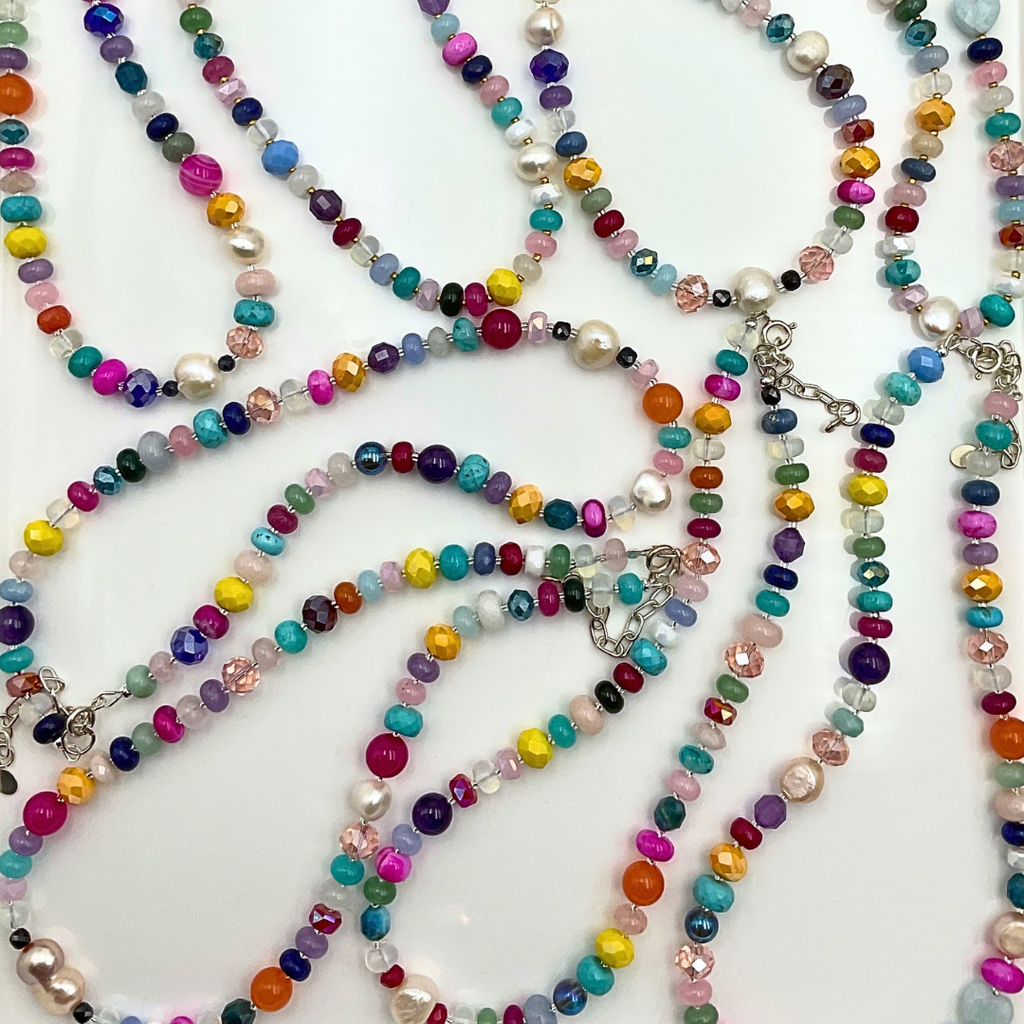 Serendipity Gemstone Necklace - Expressive Cherry