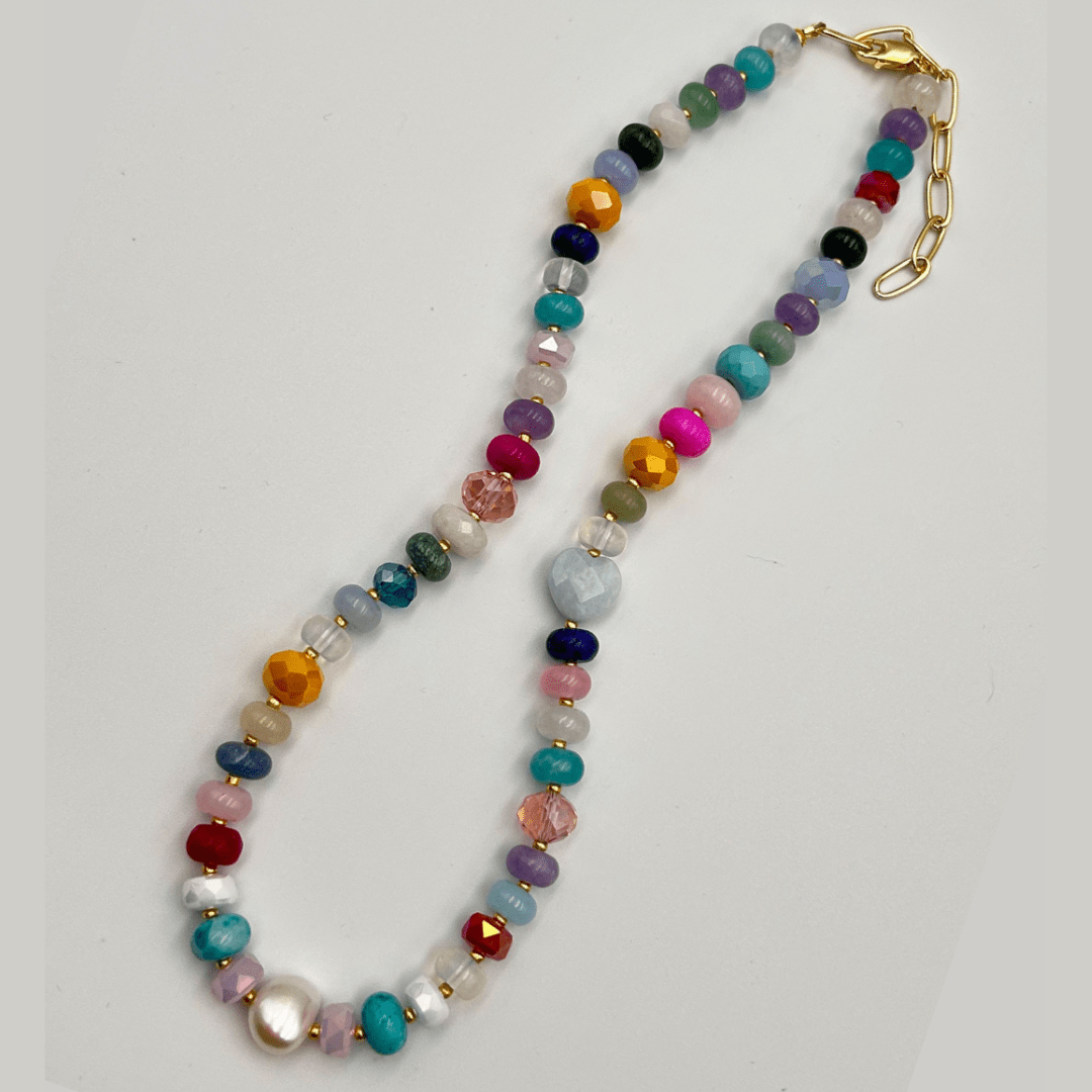 Serendipity Gemstone Necklace - Expressive Cherry