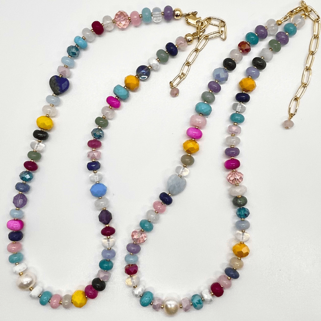 Serendipity Gemstone Necklace - Expressive Cherry