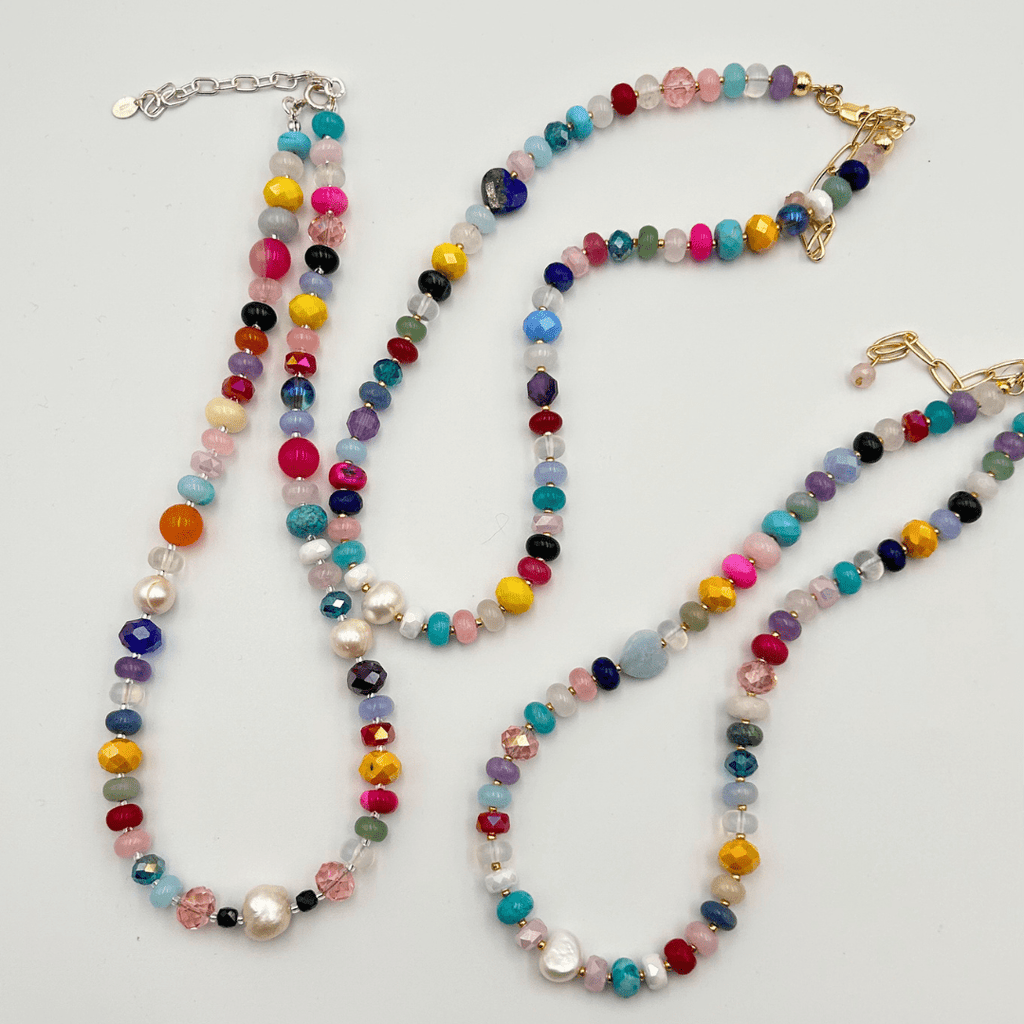 Serendipity Gemstone Necklace - Expressive Cherry
