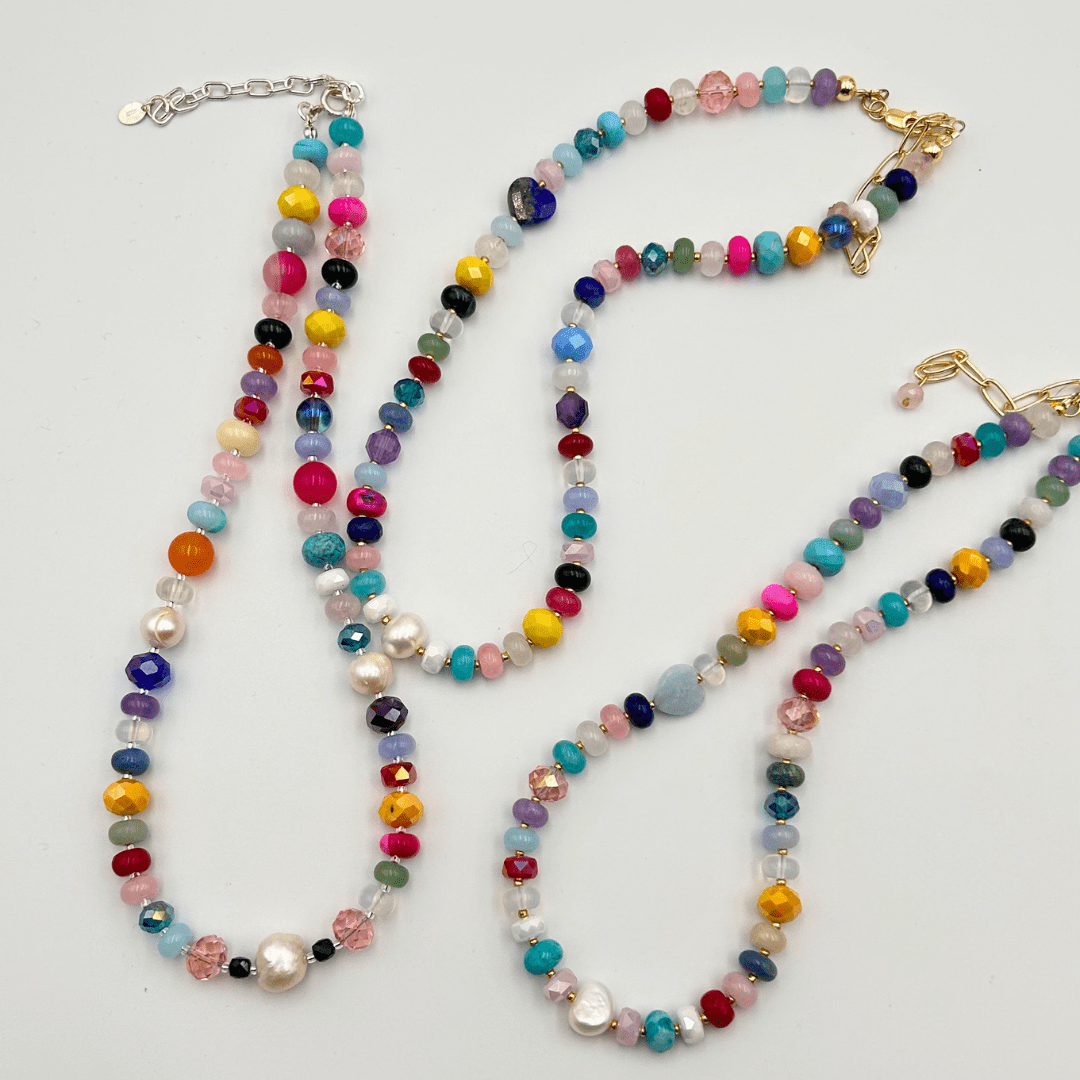 Serendipity Gemstone Necklace - Expressive Cherry