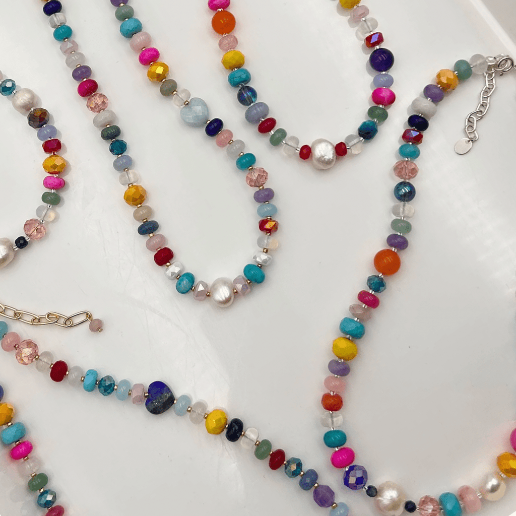 Serendipity Gemstone Necklace - Expressive Cherry