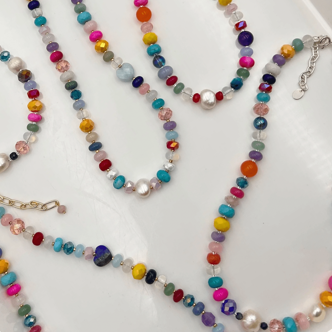 Serendipity Gemstone Necklace - Expressive Cherry