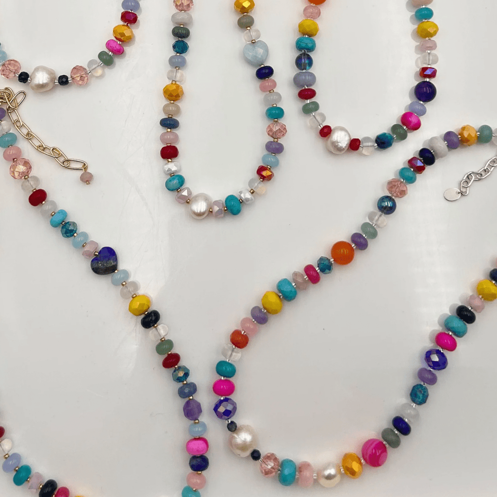 Serendipity Gemstone Necklace - Expressive Cherry