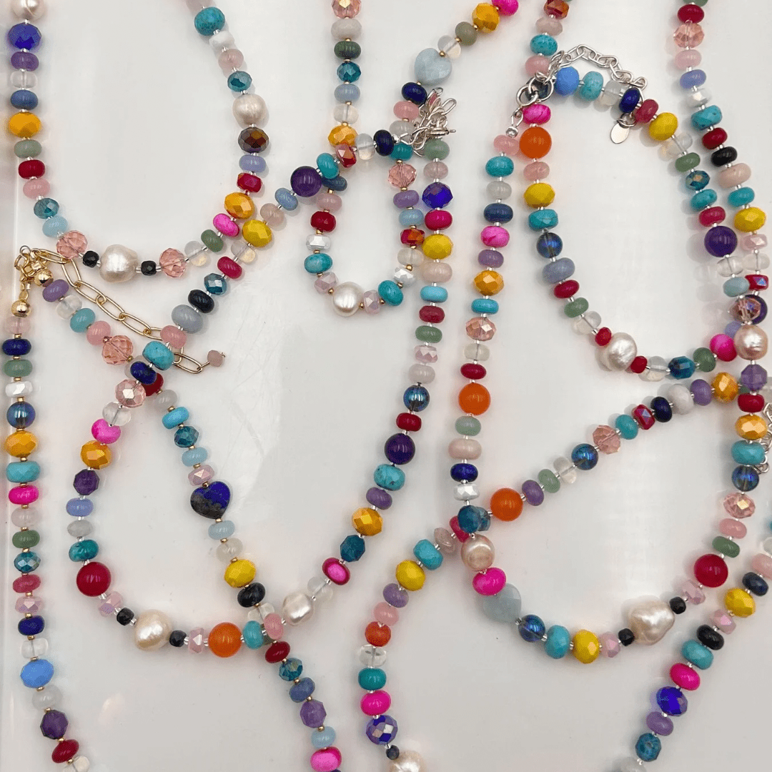 Serendipity Gemstone Necklace - Expressive Cherry
