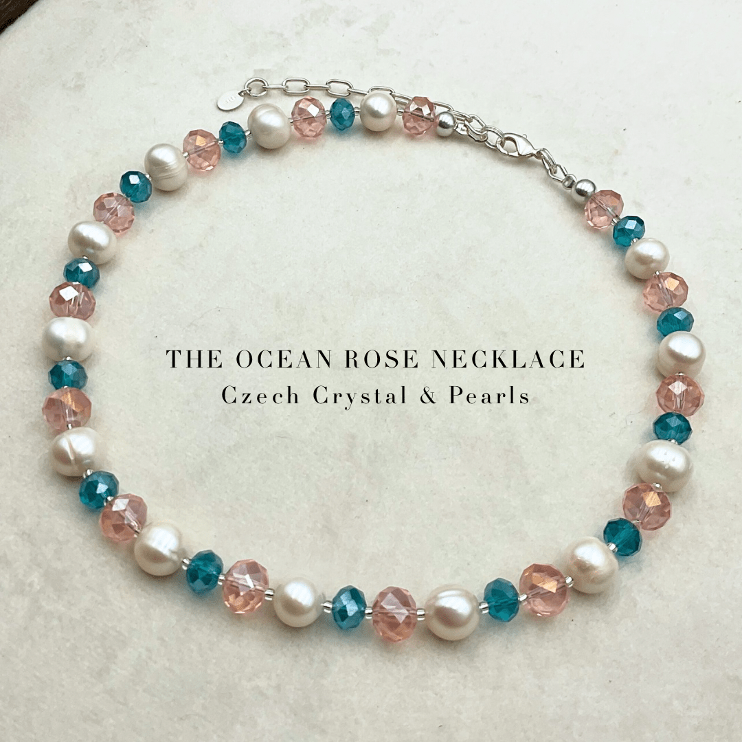 The Ocean Rose Necklace - Expressive Cherry