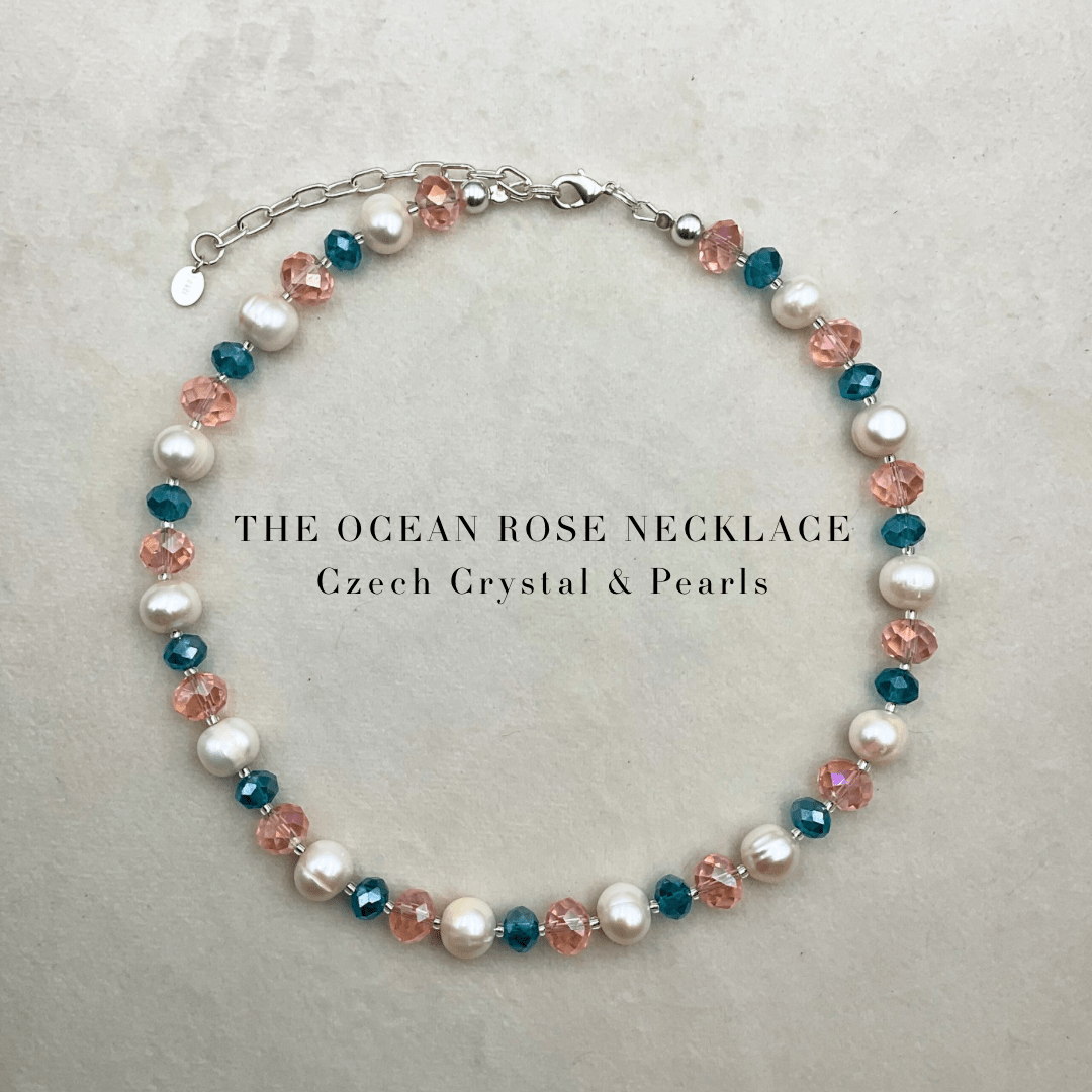The Ocean Rose Necklace - Expressive Cherry