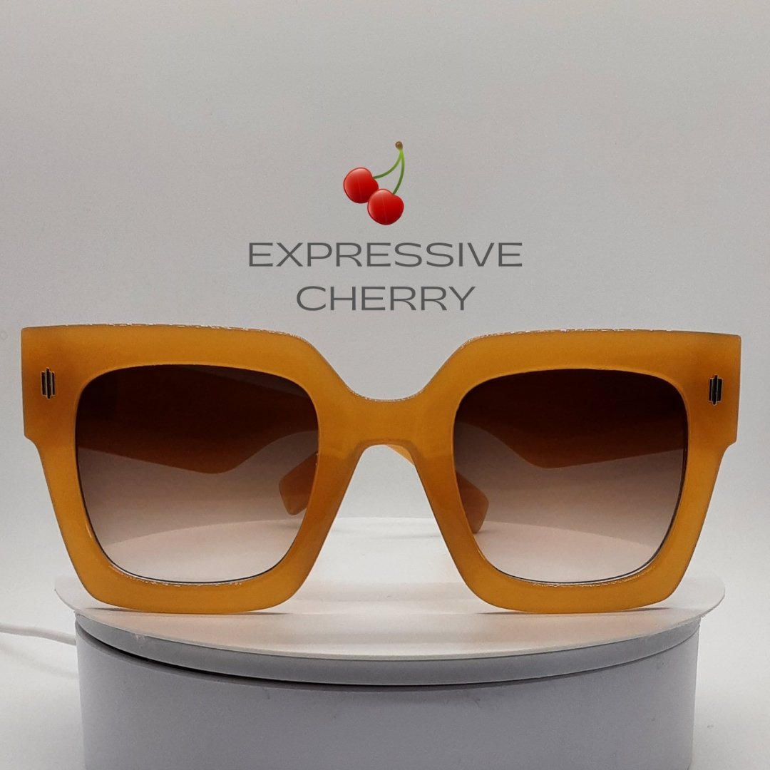 Pamela (Sunset) - Oversized Sunglasses - Expressive Cherry