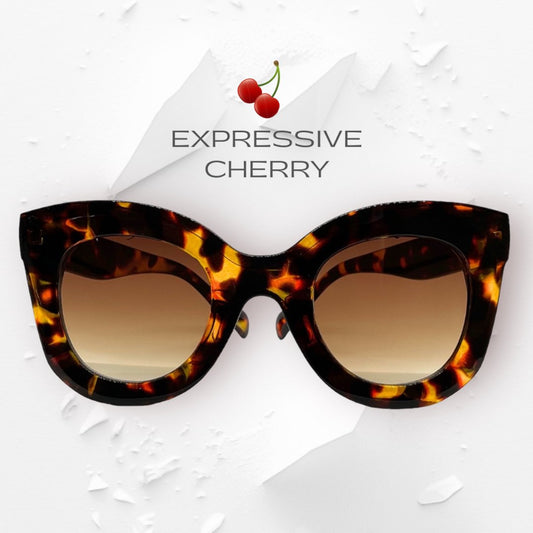 Purdy (Leopard) - Butterfly Sunglasses - Expressive Cherry