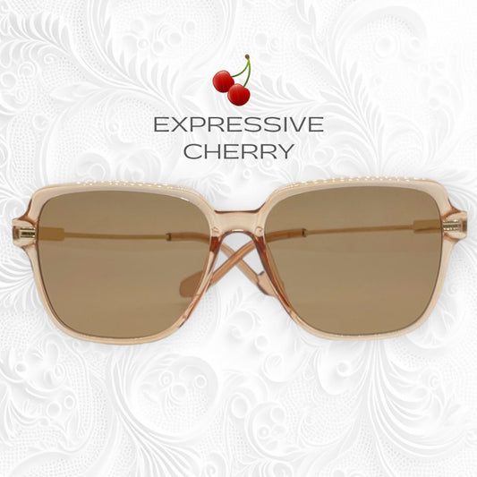 Senna (Blush) - retro sunglasses - Expressive Cherry