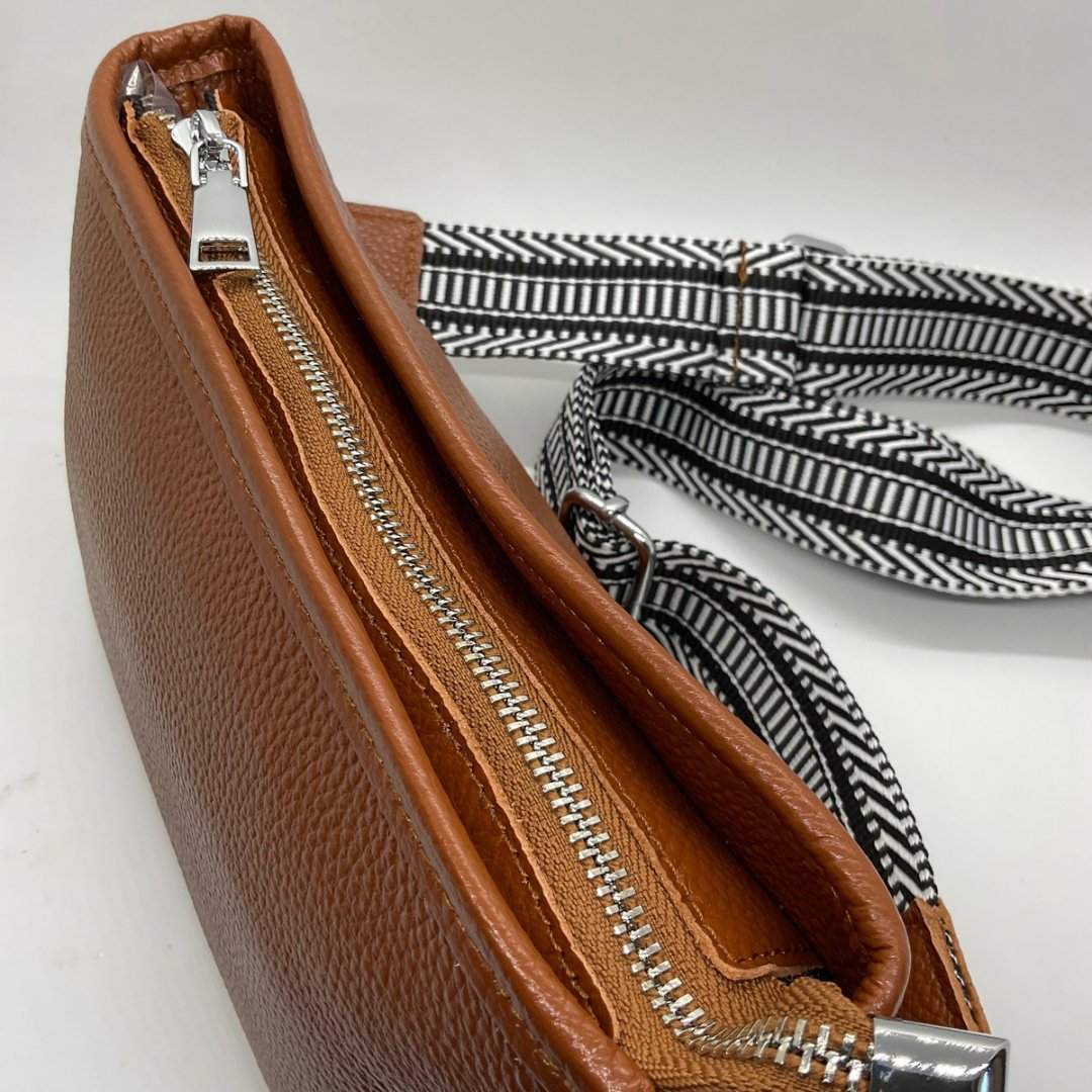 Tan Leather Bag - Expressive Cherry